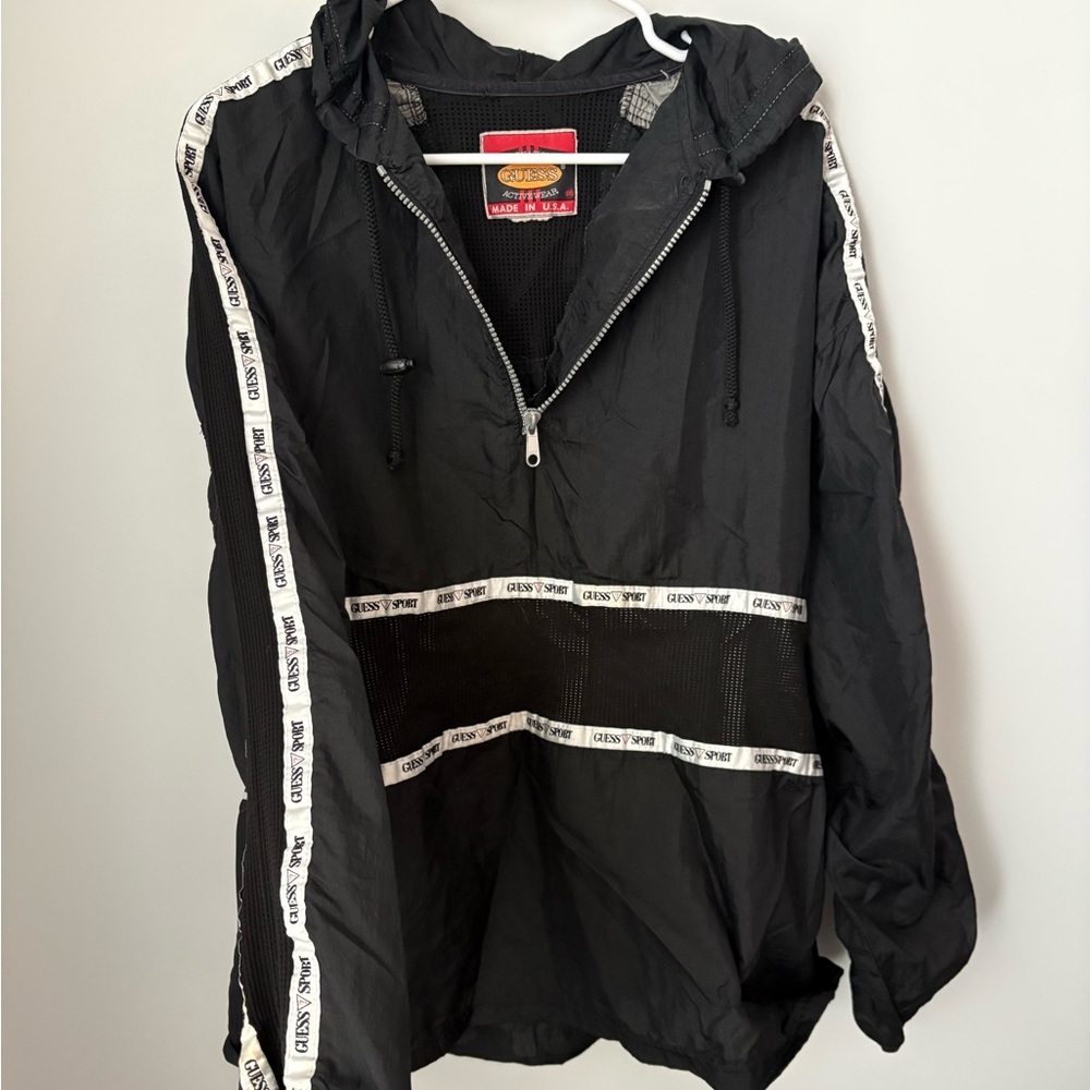 Vintage Guess Sport Pull Over with Mesh Details and Guess Sport Logos Unisex